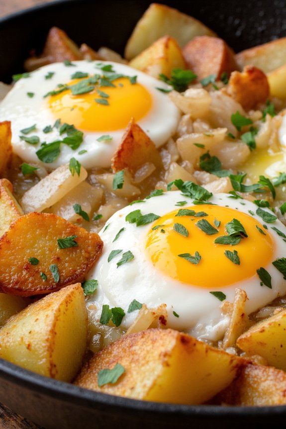 hearty skillet egg dish