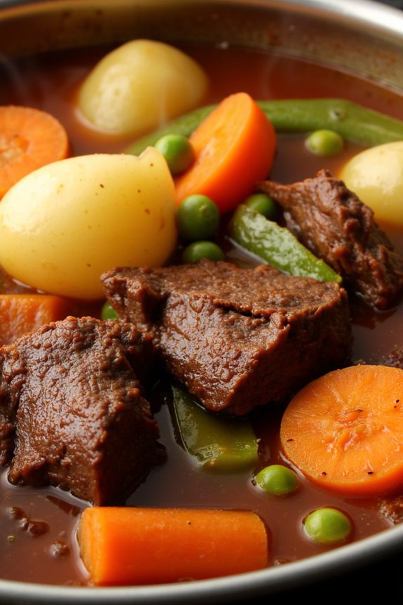 hearty slow cooked beef stew