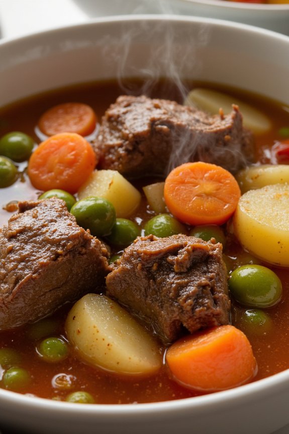 hearty slow cooked beef stew