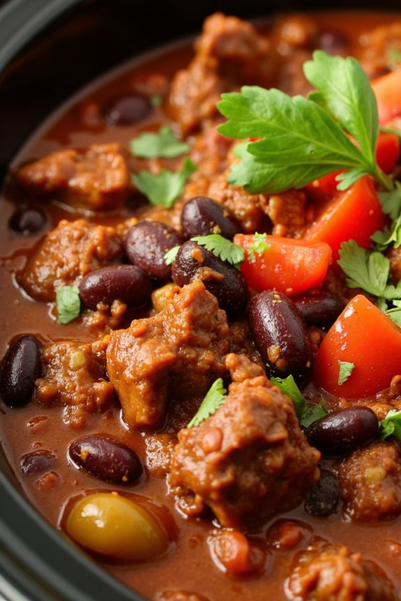 hearty slow cooker chili