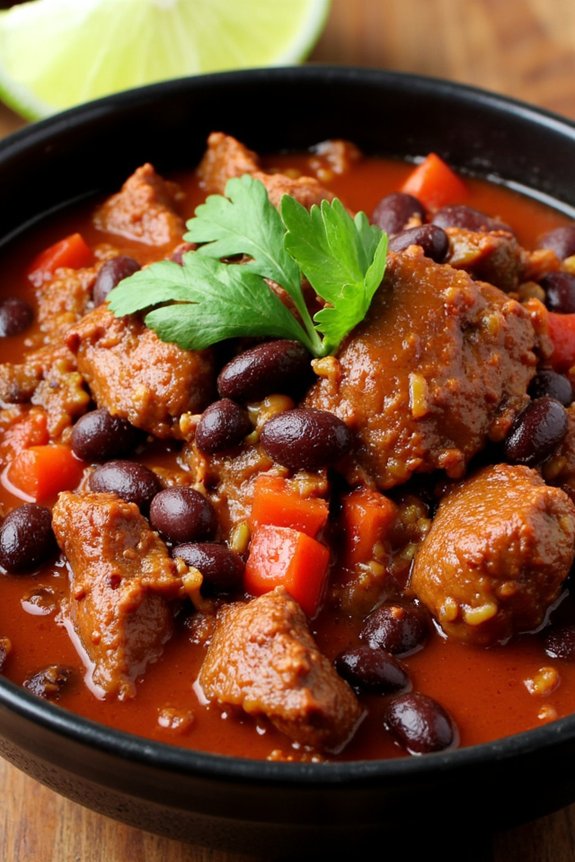 hearty smoky pork chili