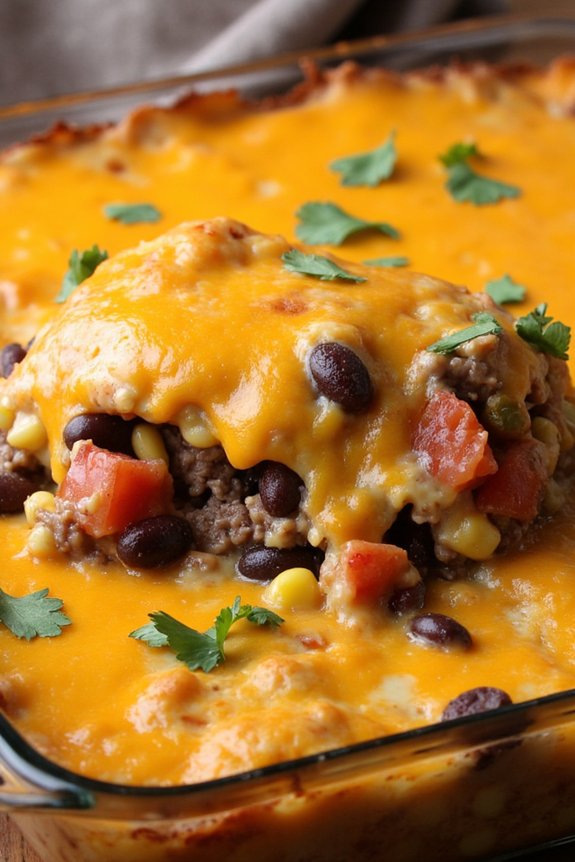 hearty southwestern beef casserole