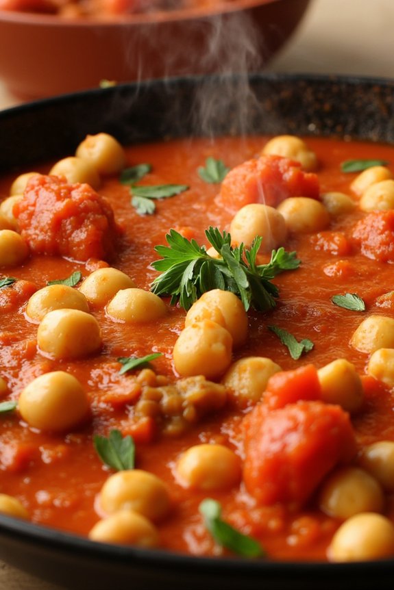 hearty spicy chickpea stew