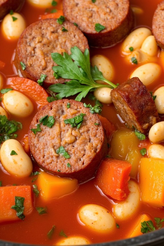 hearty spicy sausage stew