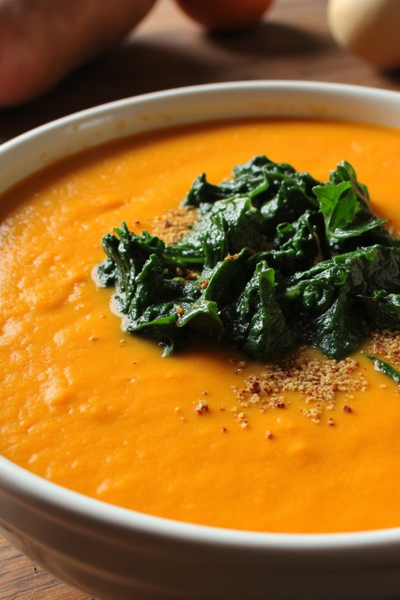 hearty sweet potato kale soup