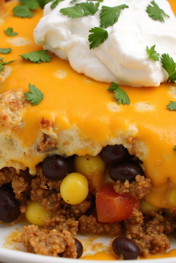 hearty taco casserole recipe