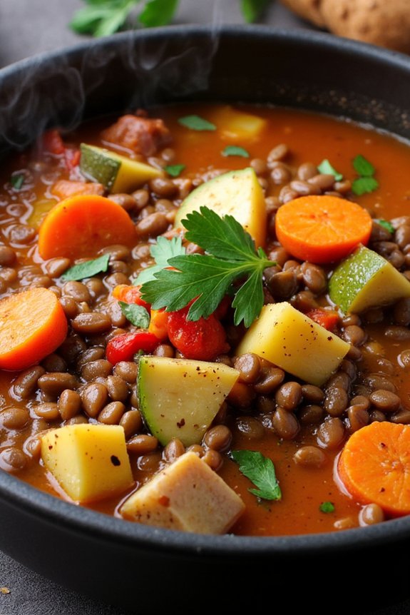 hearty vegan lentil stew