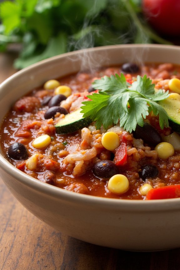 hearty vegetable chili recipe