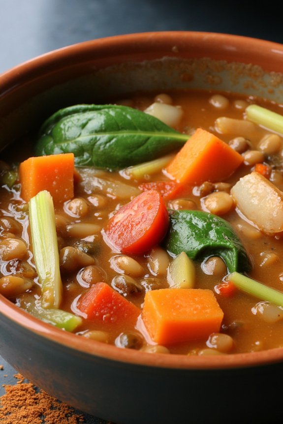 hearty vegetable lentil soup