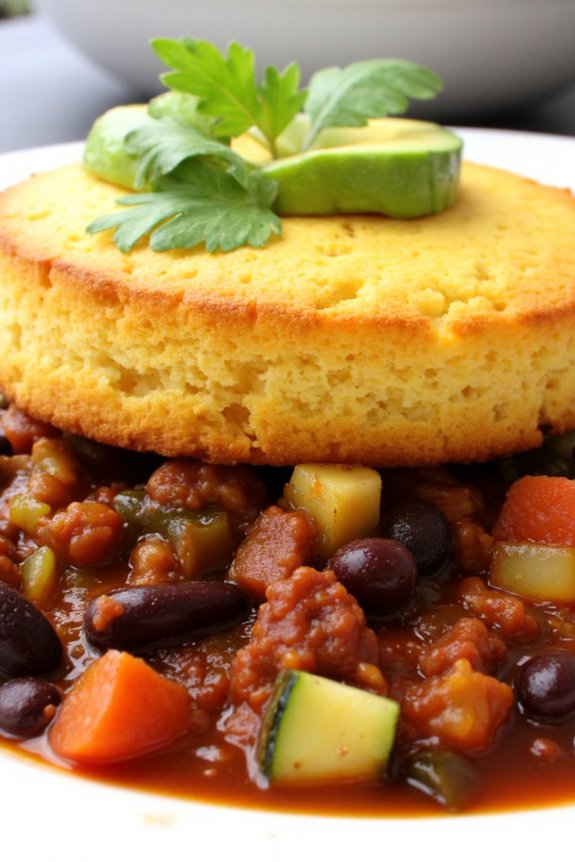 hearty vegetarian chili dish