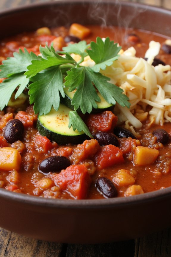 hearty vegetarian chili recipe