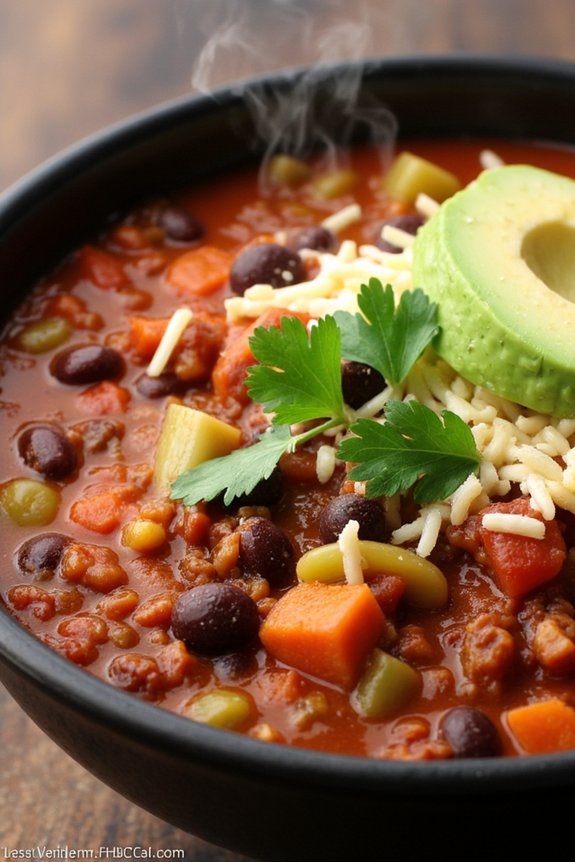 hearty vegetarian chili recipe