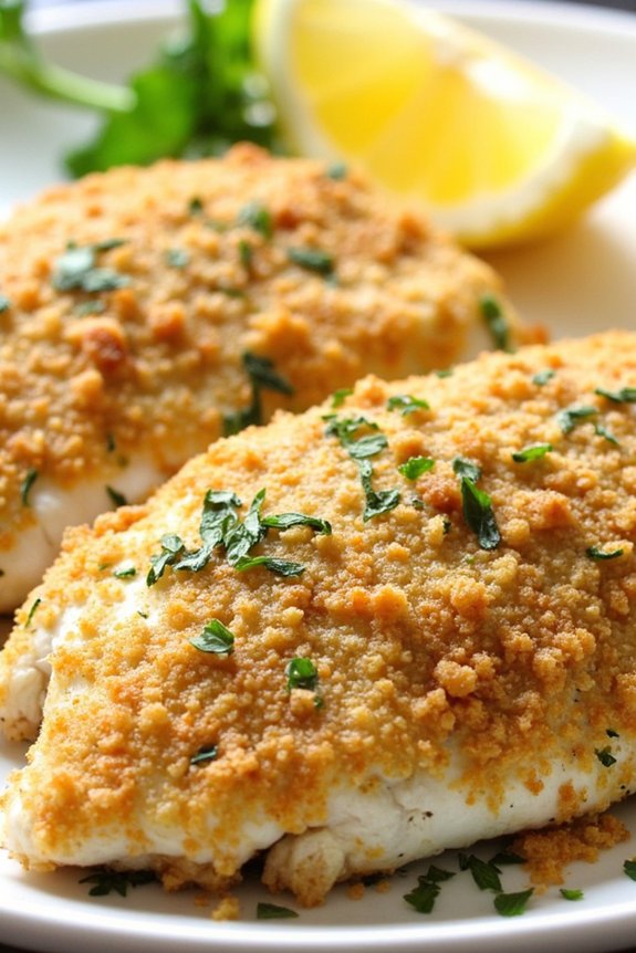 herb crusted oven baked tilapia