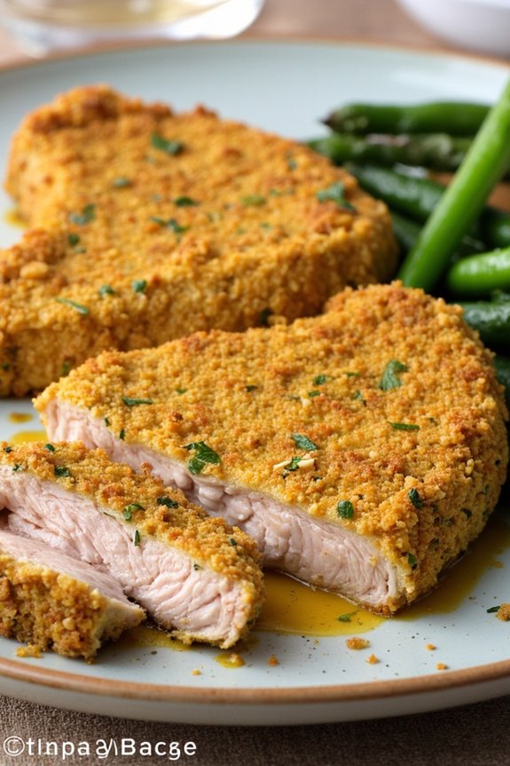 herb crusted pork chop recipe