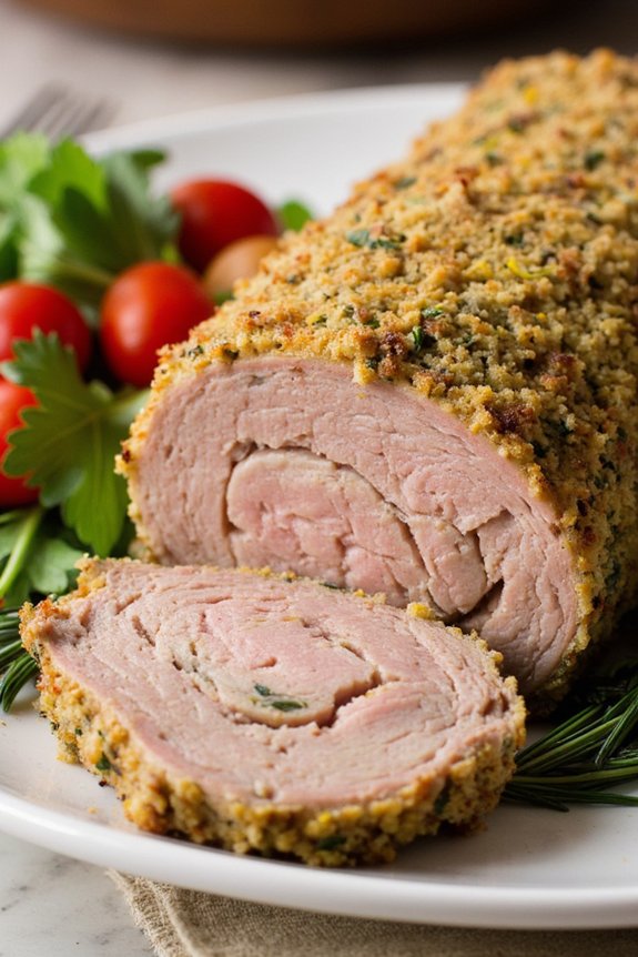 herb crusted pork tenderloin delight