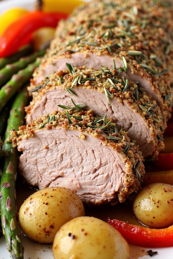 herb crusted pork tenderloin