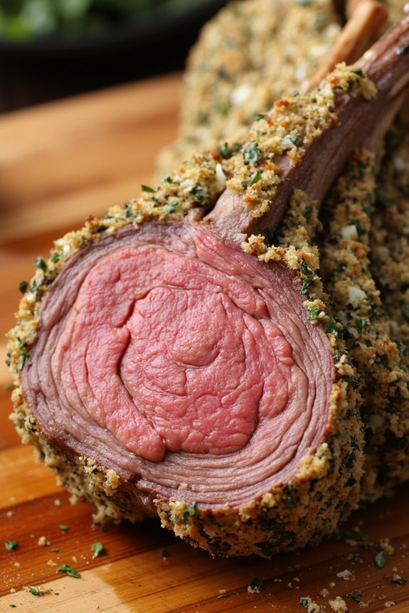 herb crusted rack of lamb