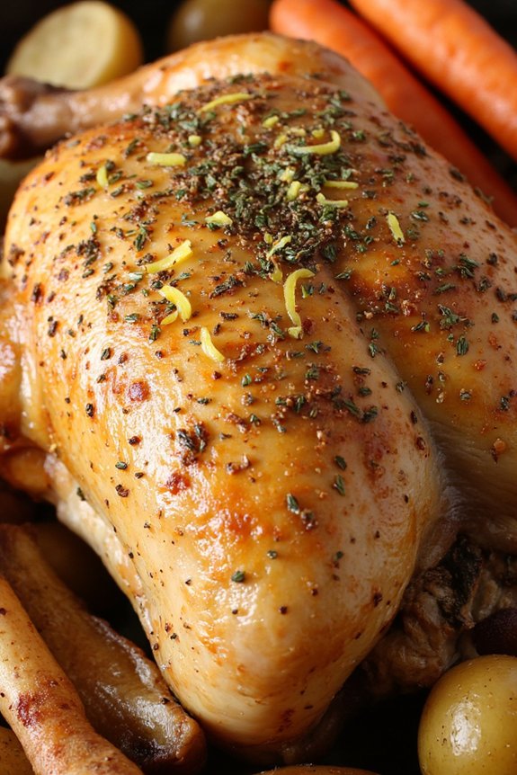 herb crusted roast chicken recipe