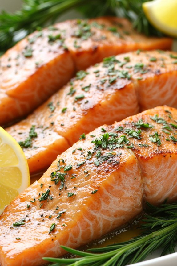 herb infused baked salmon recipe