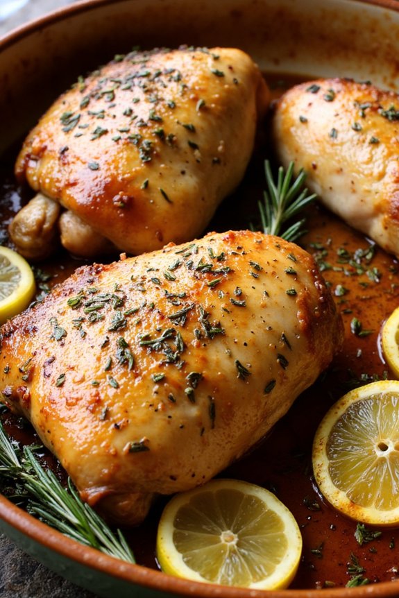 herb roasted chicken thighs recipe