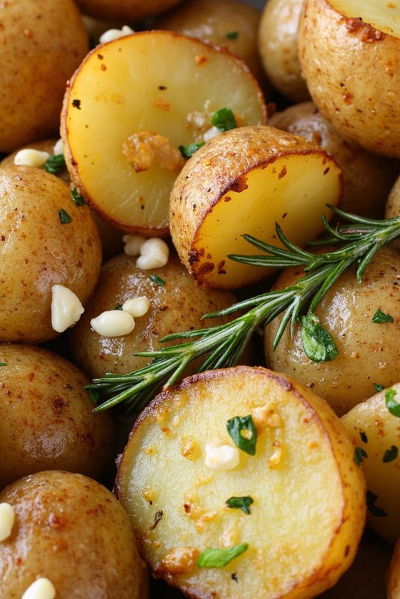 herb roasted garlic potatoes recipe