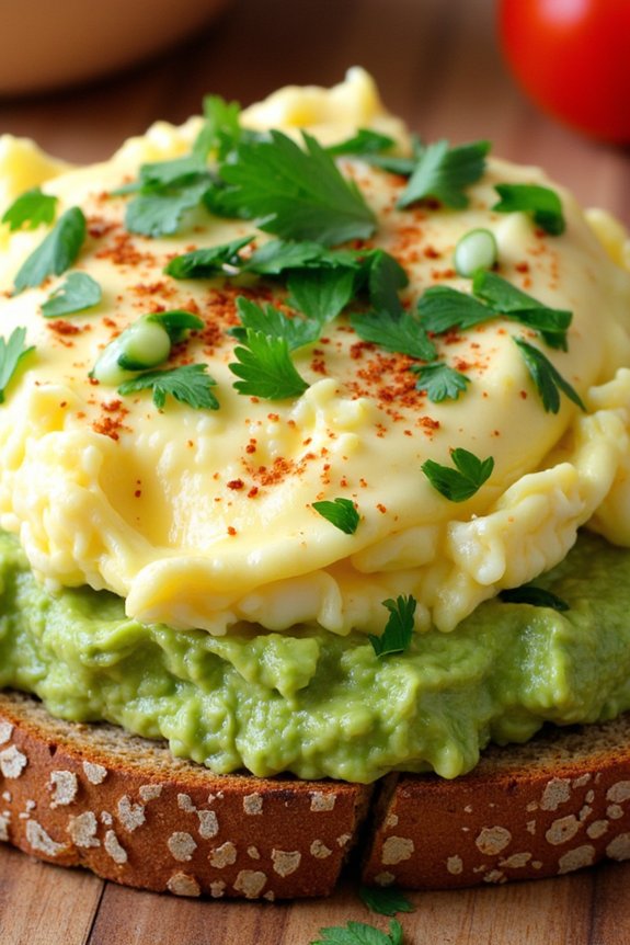 herbed egg avocado toast
