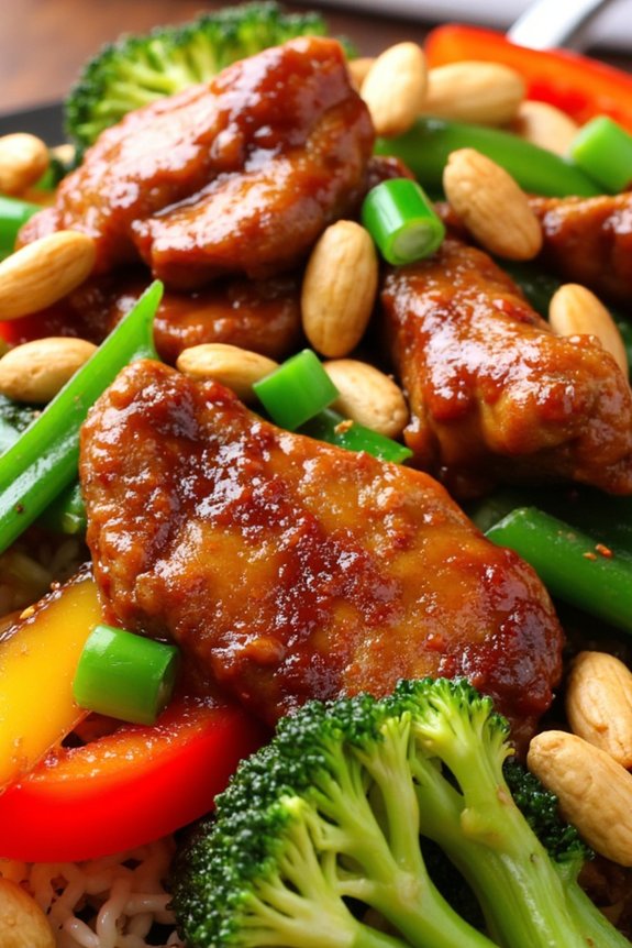 hoisin peanut chicken stir fry