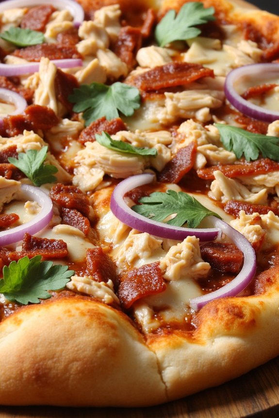 homemade bbq chicken pizza