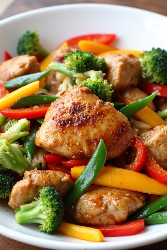 homemade chicken vegetable stir fry