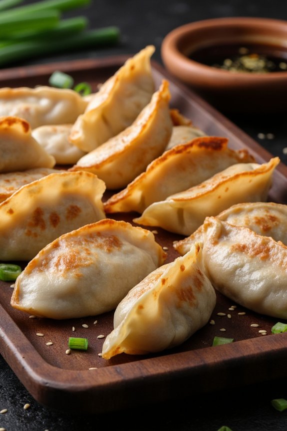 homemade crispy gyoza dumplings