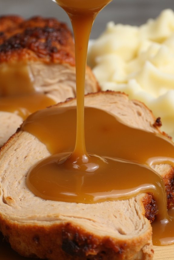 homemade savory turkey gravy