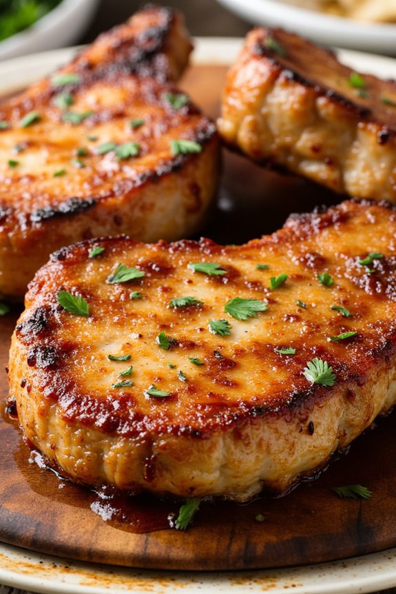 honey garlic pork chops recipe