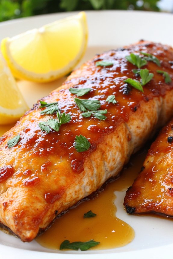 honey garlic salmon recipe