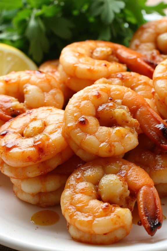 honey garlic shrimp skewers