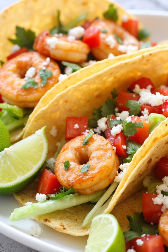 honey lime shrimp tacos