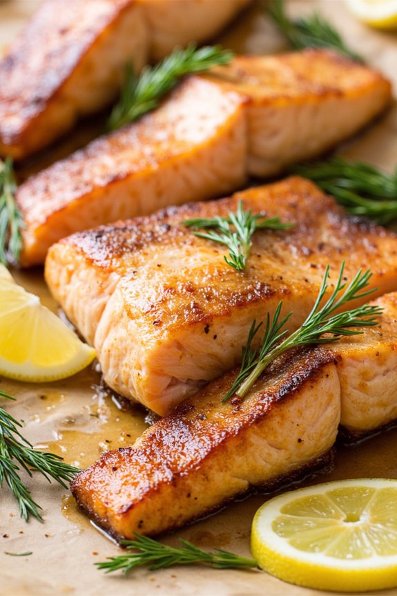 honey mustard salmon roasted delight