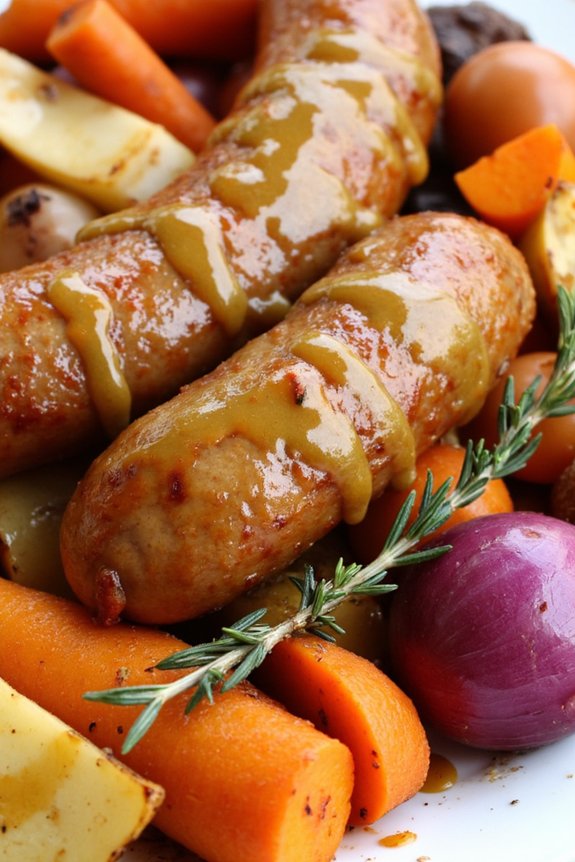 honey mustard sausage dinner