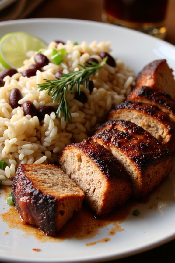 jerk pork with smoky flavor