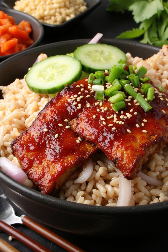 korean spicy pork bowl