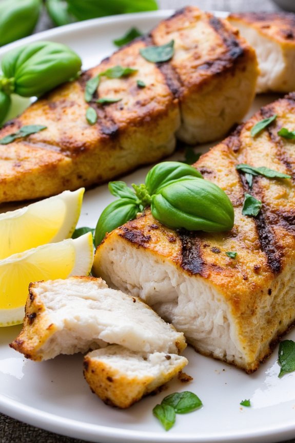 lemon basil swordfish grilling