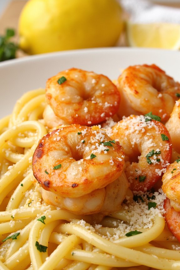 lemon garlic butter shrimp pasta
