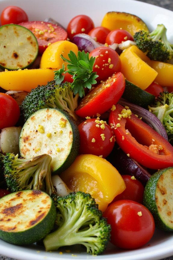 lemon garlic roasted vegetables