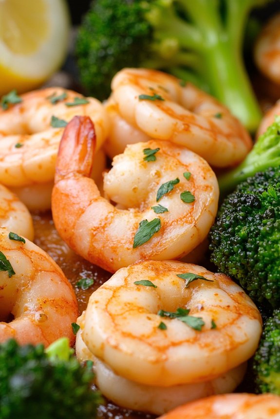 lemon garlic shrimp broccoli