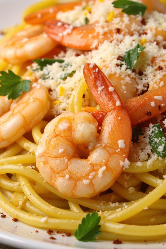 lemon garlic shrimp pasta recipe
