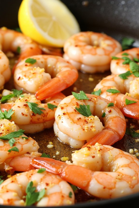 lemon garlic shrimp skillet recipe