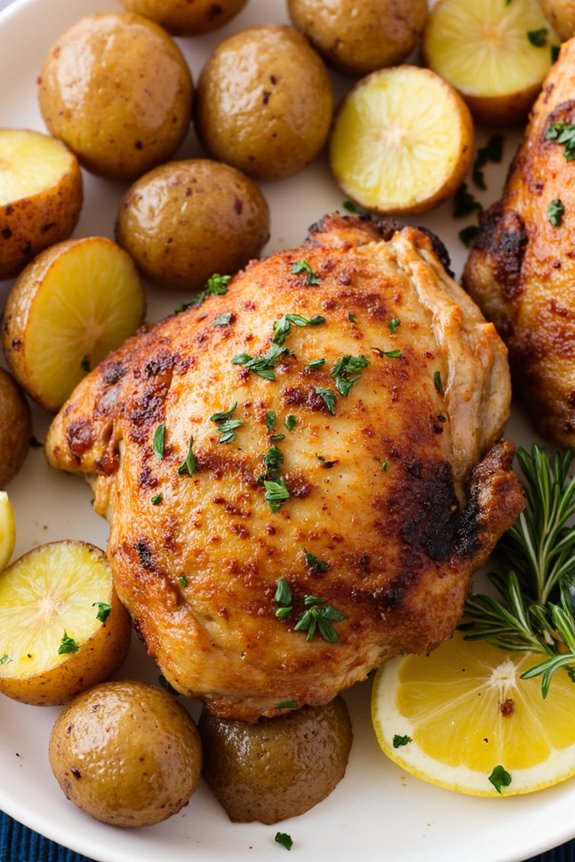 lemon herb chicken dinner