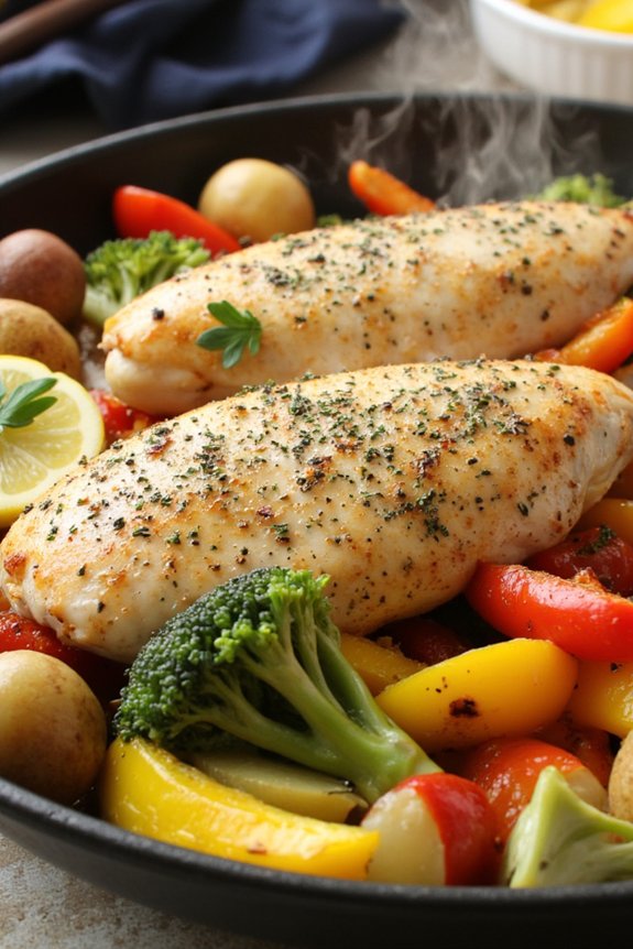 lemon herb chicken packets