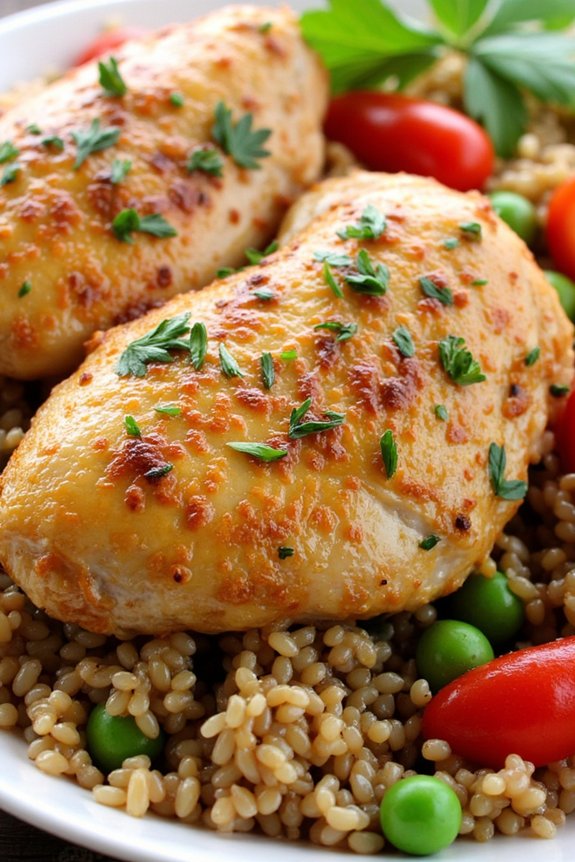 lemon herb chicken quinoa pilaf