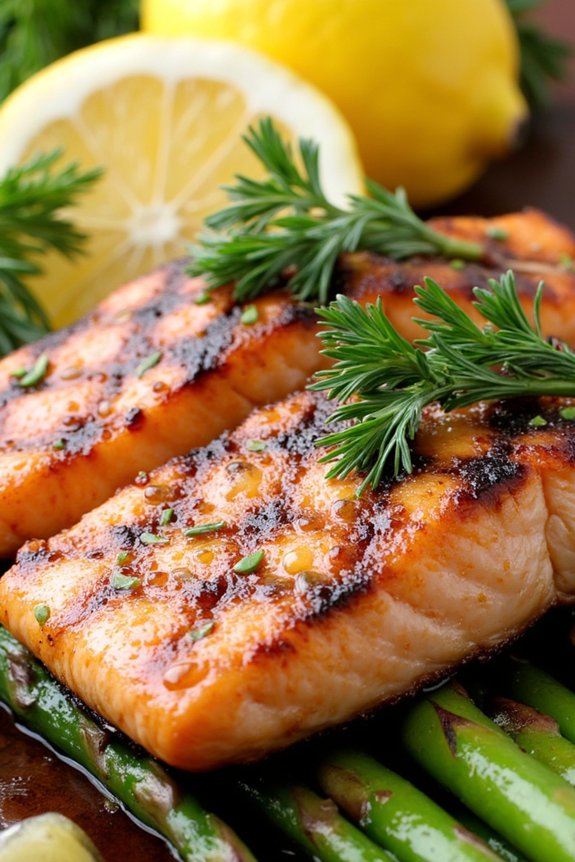 lemon herb grilled salmon