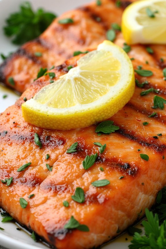 lemon herb grilled salmon